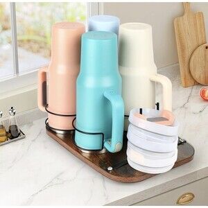 Water Bottle Organizer For Tumblers, Push-Pull Stanley Cup Holder Organizer Rack